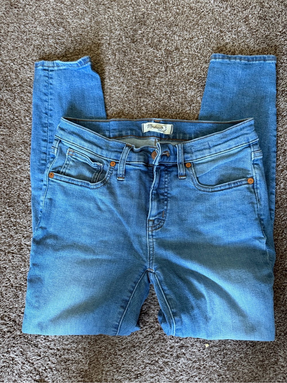 Madewell 8 inch skinny Light Blue Skinny Jeans